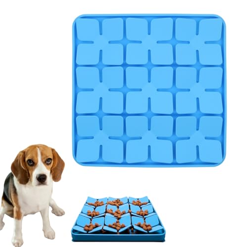 Snuffle Mat for Dogs, Enrichment Feeding Boredom Relief(Blue) - color: Blue