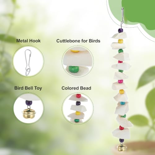 Bird Toys with Cuttlebone, Grinding Stone for Bird, 3 Pcs