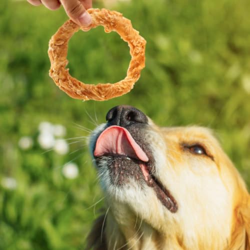 Jungle Calling Chicken Wrapped Beef Tendon Rings, Hip and Joint Support - size: 10.6 Ounce (Pack of 1)