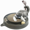 AUOON Cat Scratcher Toy with Ball Track for Indoor Cats and Kittens, Gray - color: Gray
