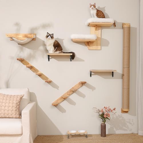 FUKUMARU Cat Climbing Shelf Wall Mounted, Large - size: Large - Bidirectional