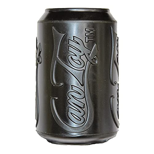 SodaPup Magnum Soda Can – Dog Treat Dispenser & Chew Toy Made in USA from Our Most Durable Non-Toxic, Pet-Safe, Food Safe Natural Rubber for Mental Stimulation, Problem Chewing, Calm Nerves, & More - color: Black Magnum Can Toy, size: Medium