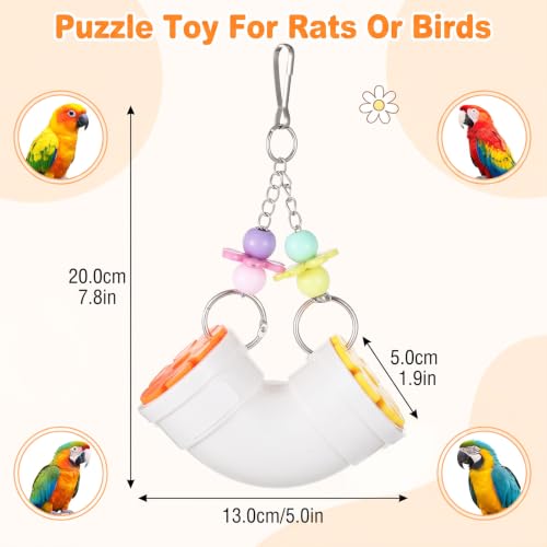Rat Foraging Toys Rat Enrichment Chew Toy Wide Opening Cage Accessories(PP)