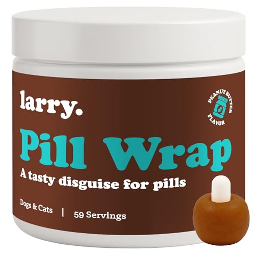 Larry Peanut Butter Pill Wrap Dogs Hide Medication Pockets 4.2 oz - size: 4.2 oz