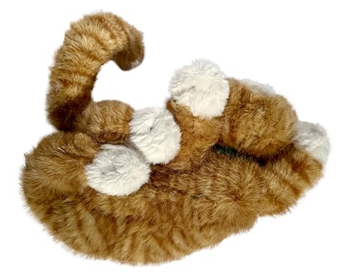 Plush Heartbeat Toy - Calming Anxiety Relief Toys for Puppies and Kittens - Heartbeat in a Soft Comforting Pet Plush for Dogs and Cats (Orange Stripe) - color: Orange Stripe