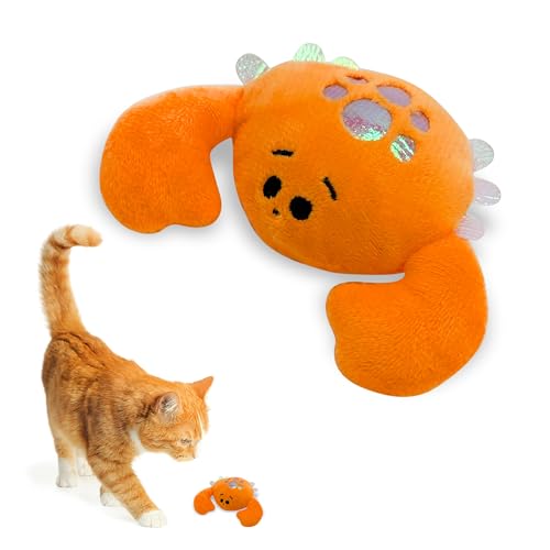 Catnip & Silvervine Plush Cat Toy for Kittens - Crab - color: Crab