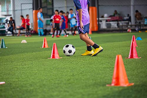9 Inch Plastic Training Traffic Cones, Sport Cones, Set of 10/12/24 - color: 24 Pack Orange