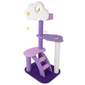 43 Inch Cat Tree Tower for Indoor Cats, Cute Purple Pink Cloud Cat Tower - size: 43 Inch Cat Tree
