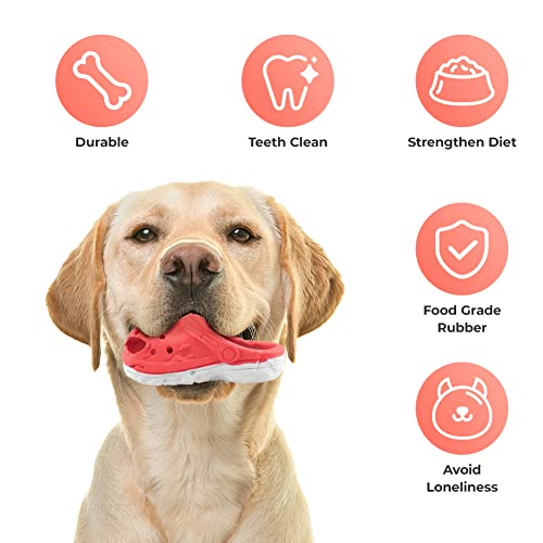 Dog Chew Toys,Tough Dog Toys for Aggressive Chewers,Durable Rubber Puppy Toy, Interactive Puppy Toys Aggressive Chewers Medium Large Breed - color: Red