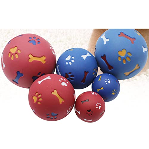 Dog Treat Dispenser Ball, Adjustable Opening Slow Feeder Puzzle Toy - color: Blue, size: S 7.5cm/3.0in Diameter