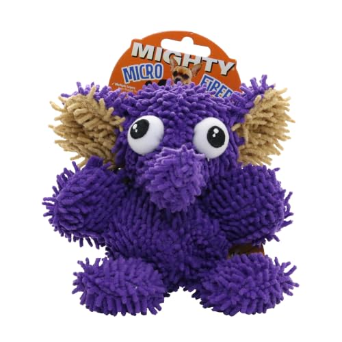 MIGHTY® 2 Pack Microfiber Small Elephant Dog Toys - color: 2PK Purple Elephant
