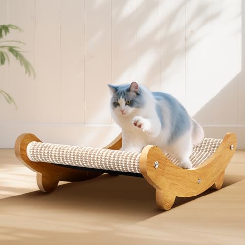23.2 Inch Large Natural Sisal Cat Scratcher Bed