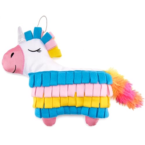 Snuffle Dogs Toys Plush Stuffed Puppy Toy No Squeaky Treat Hide For Medium, Small Dogs and Puppies Slow Feeder, Machine Washable, Pet Supplie Toys for Dogs to Keep Them Busy, Sunshine Rainbow Horse - color: Rainbow Horse