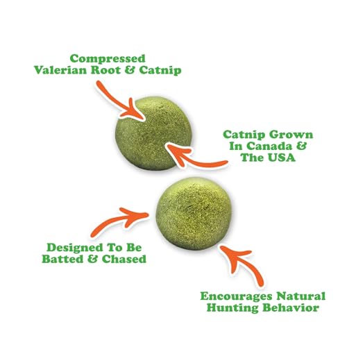 Meowijuana Compressed Catnip Ball Refill, 2-Pack | Kalico Kush - color: Kalico Kush 2pk Refill