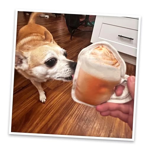 Doggijuana Tuffer Chewer Dog Toy, Pumpkin Spice Latte | Fall Plush, Squeaky - style: Pumpkin Spice Latte