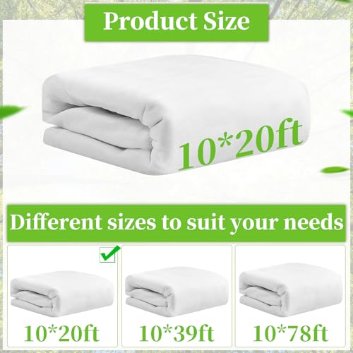 20 x 10 Ft Mosquito Netting for Garden Patio, White - color: White, size: 10 x 20 ft