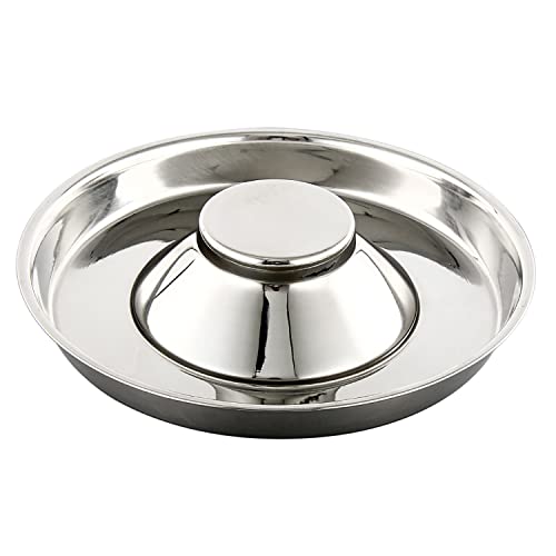 Stainless Steel Pet Bowl for Puppy and Cat, Dog Food and Water Feeding Bowl, Puppies and Kittens Weaning Bowls, Multiple Dogs and Cats Eat and Drink Together (1PC, M) - size: M - 5¼cups/42oz