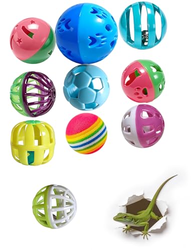 10-Pack Bearded Dragon Toys for Small Reptile Cage Enrichment