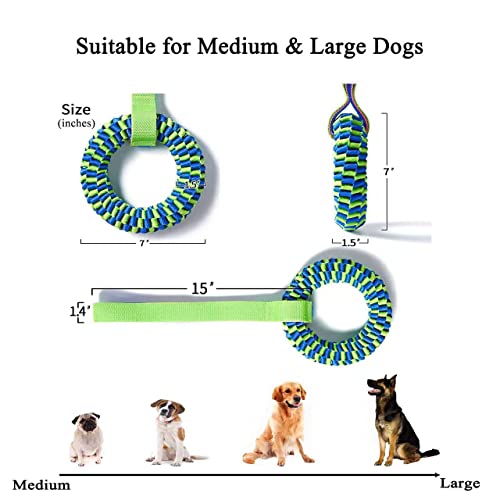 Dog Toys for Aggressive Chewers, Tug of War Dog Toy, Dog Teeth Cleaning Toy, Dog Rope Toys for Medium and Large Dogs - style: 1PC PACK
