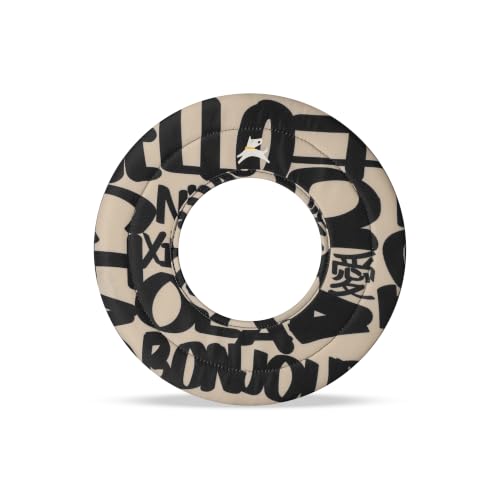 OllyDog Super Flyer Dog Flying Disc – Floating Fetch Toy for Water Play, Soft Eco-Friendly Recycled Fabric, Gentle on Teeth, 11" for Medium & Large Dogs (Ciao, 11") - color: Ciao