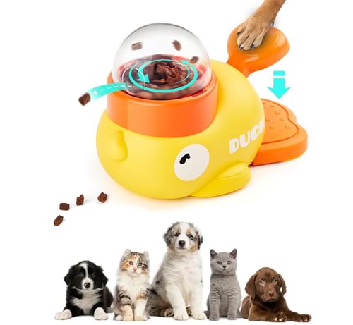 Duck Dog Interactive Treat Dispenser Toy Slow Feeder Food Puzzle