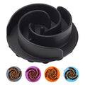 Slow Feeder Dog Bowls Insert, Animire Soft Silicone Slow Eating Dog Food Bowl for Small, Medium and Large Dogs, Compatible with Regular and Elevated Bowls - color: Black, size: S