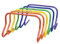 Champion Sports Speed Hurdles – Lightweight Adjustable Agility & Jump Training for Athletes - Speed & Stride Drills, Soccer, Football & Track - style: 12" Assorted (Set of 6 Hurdles)