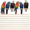 Sintuff Bird Perches Natural Wood Double Slots, 30 Inches, 8 Pcs - size: 30 Inches