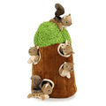 Interactive Squeaky Dog Toys Squirrel Dog Toy, Stuffing Woodland Friends Burrow, Squeaky Plush Dog Toys for Small Medium Large Dogs Small Size (Large) - size: Burrow - Large, style: Squirrel