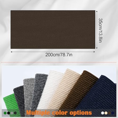 Cat Scratch Furniture Protector - 78.7" x 13.8" Trimmable Self-Adhesive Cats Claws Scratch Pads, DIY Cat Climbing Couch Protector for Scratch Post Cat Tree Replacement Indoor (Brown) - color: Brown, size: 13.8" x 78.7"