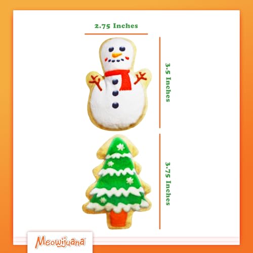 Meowijuana Holiday Cat Toy Bundle | Eggnog & Frosted Sugar Cookies Plush - color: Eggnog & Get Frosted Sugar Cookies