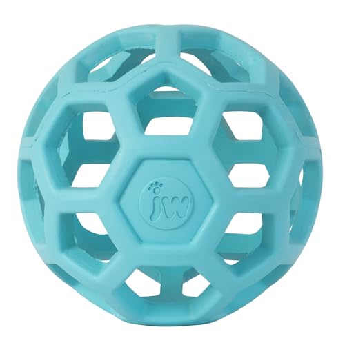JW Pet HOL-ee Roller, Natural Rubber, Small 3in, Blue - color: Blue, size: Small