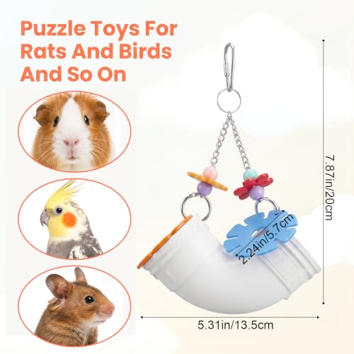 Hanging Rat Foraging Toy Slow Feeder Fancy Cage Puzzle Toys