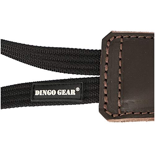 Dingo Gear Dog tug Toy, Genuine Leather, Brown 16,5 in - color: Chocolate, size: M