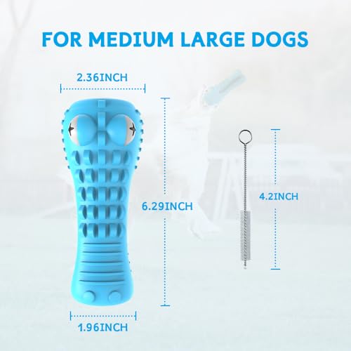 Dog Toys for Aggressive Chewers, Indestructible Toys for Medium Large Breed - color: Blue