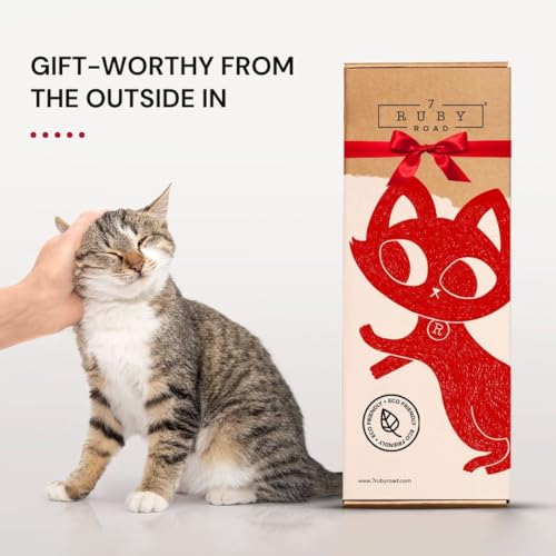 7 Ruby Road Wall Mounted Cat Scratcher, Replaceable Sisal Scratching Post