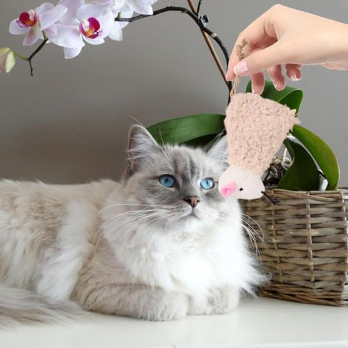 Homoyoyo 3Pcs Catnip Cat Toys Simulated Roo Toy Plush Cat Toy for Indoor Cats Interactive Kicker and Chew for Kittens Breathable Fabric 4.33 X 2.55 X 0.98 in