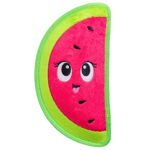 Outward Hound Tough Skinz Durable Chew Squeaky Dog Toy, Watermelon, 9.8" - color: Watermelon, size: Medium