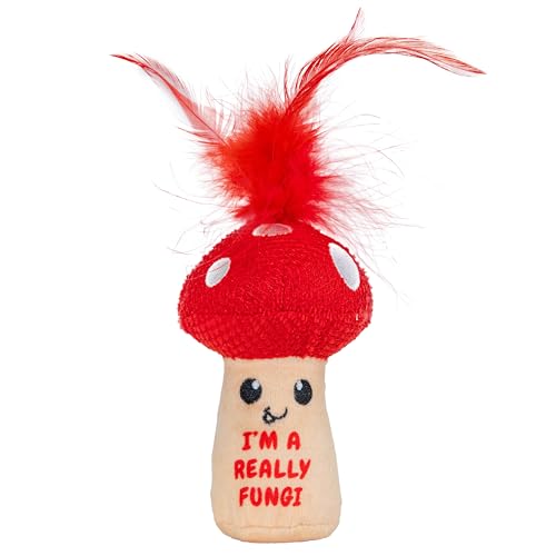 Catstages A Really Fungi Mushroom Interactive Cat Kicker Toy, 5" - color: Mushroom Kicker