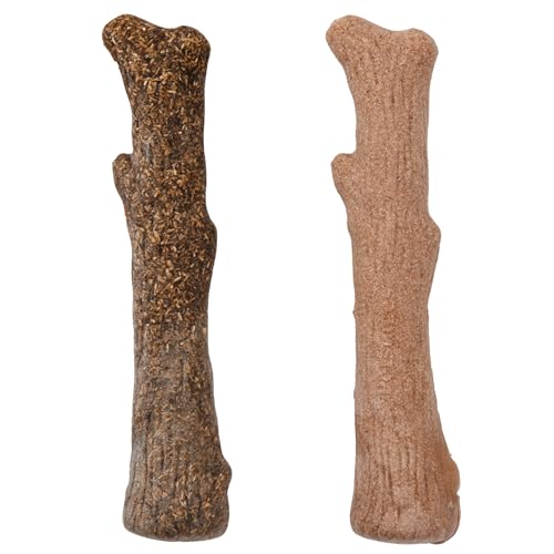 Dogwood Calming Stick Dog Chew Toy, Medium, 7.5", 2-Pack - color: Dogwood & Calming