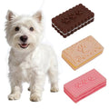 Dog PVC Donut, Biscuits 3PC Squeak Toy Bundle Durable Chew Toys for Dogs Funny Dog Toys (Biscuits) - color: Biscuits