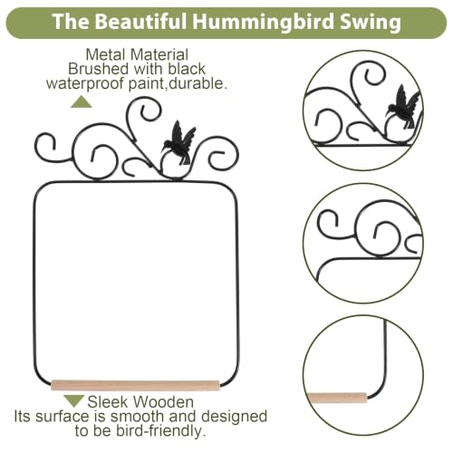 Hummingbird Swings and Perches 11.6x8.1in Humming Bird Swing