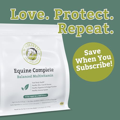 Horse Supplement for Total Body Health, 45 Day Supply for 1000 lb Horse