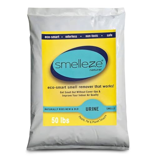 SMELLEZE Natural Urine Smell Removal Deodorizer Granules - 50 lb. Bag - size: 800 Ounce (Pack of 1)