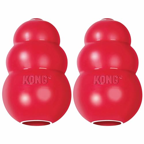 KONG Classic Stuffable Toy, Natural Rubber, Extra Large Dogs (Pack of 2) - size: X-Large(2-Pack)