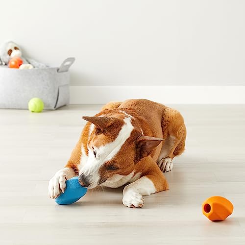 Amazon Basics Interactive Durable Natural Rubber Dog Treat Dispensing Enrichment Chew Toy for Dogs, Tough Chew Toy for Heavy Chompers, Large, Multi Color, 2-Pack - size: Large