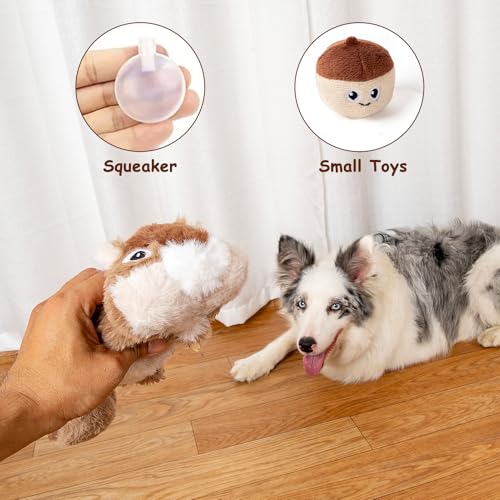 Hollypet Squeaky Hide and Seek Dog Toys for Small and Medium, Pine Cone - style: Pine Cone