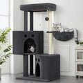 Small Cat Tree Tower for Indoor Cats, 40 in Medium Cat Bed Scratching Posts