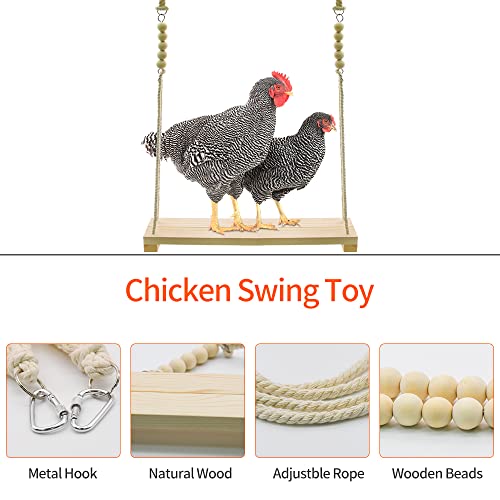 Wood Chicken Swing Toy, Chicken Toy, - size: 1pcs Chicken Swing