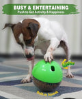 Dog Treat Dispensing Ball Toy - Large Adjustable Food Dispenser